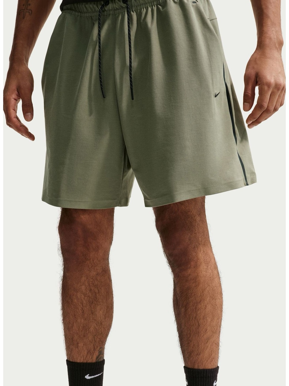 Nike Olive Athletic Training Shorts with Drawcord